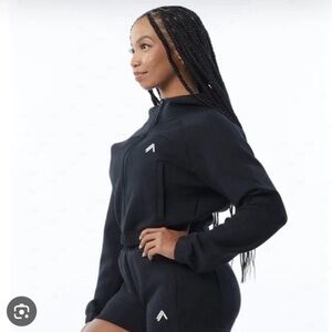 Alphalete Black Teddy Jacket